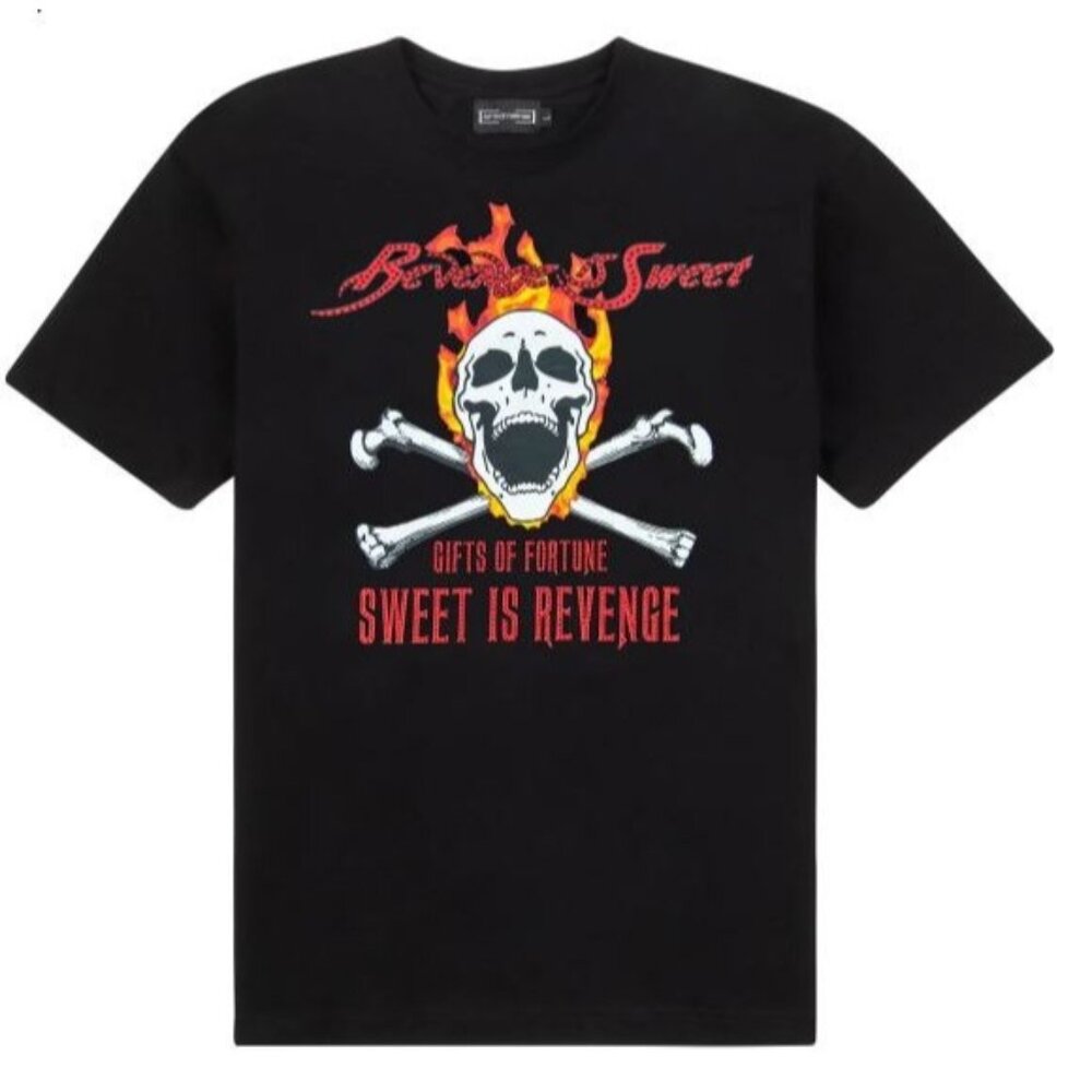 Gifts of Fortune - Sweet is Revenge T-shirt Men Size Medium - with Swarovski